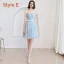 Affordable Sky Blue Bridesmaid Dresses 2019 A-Line / Princess Appliques Lace Flower Short Ruffle Backless Wedding Party Dresses