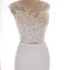 Modern / Fashion Ivory Pierced Wedding Dresses 2019 Trumpet / Mermaid Scoop Neck Sleeveless Appliques Lace Bow Sash Court Train Ruffle