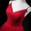 Bling Bling Burgundy Prom Dresses 2018 A-Line / Princess Spaghetti Straps Sleeveless Glitter Tulle Floor-Length / Long Cascading Ruffles Backless Formal Dresses