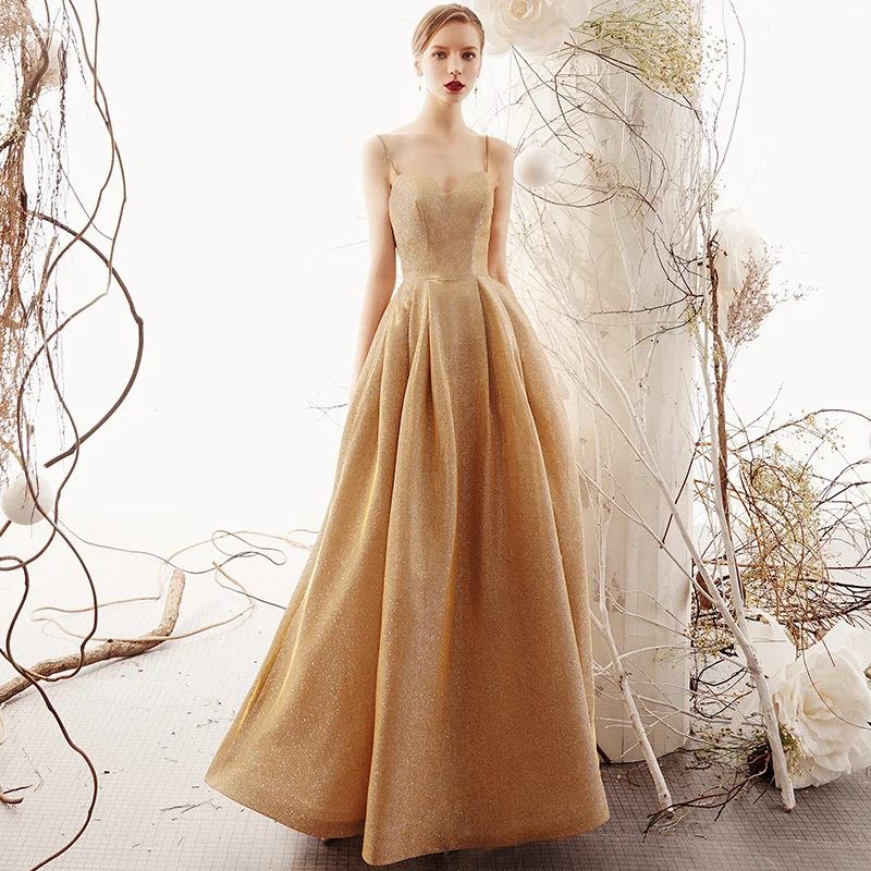 green emerald velvet dress Simple Satin A-line Prom Dresses, Evening Gowns MP661 main image 0