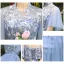 Discount Sky Blue See-through Bridesmaid Dresses 2019 A-Line / Princess Appliques Lace Floor-Length / Long Ruffle Backless Wedding Party Dresses