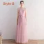 Affordable Blushing Pink Bridesmaid Dresses 2019 A-Line / Princess Sash Appliques Lace Floor-Length / Long Ruffle Wedding Party Dresses