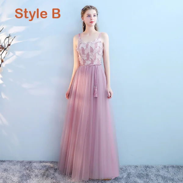 Abordable Rougissant Rose Robe Demoiselle D'honneur 2019 Princesse Ceinture Longue Volants Robe Pour Mariage