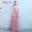 Abordable Rougissant Rose Robe Demoiselle D'honneur 2019 Princesse Ceinture Longue Volants Robe Pour Mariage
