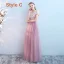 Abordable Rougissant Rose Robe Demoiselle D'honneur 2019 Princesse Ceinture Longue Volants Robe Pour Mariage