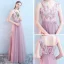 Abordable Rougissant Rose Robe Demoiselle D'honneur 2019 Princesse Ceinture Longue Volants Robe Pour Mariage