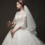 Vintage Ivory / Creme Durchsichtige Brautkleider / Hochzeitskleider 2019 A Linie Stehkragen Geschwollenes 3/4 Ärmel Rückenfreies Applikationen Spitze Kapelle-Schleppe