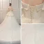 Stilig Elfenben Brudekjoler 2019 Prinsesse Kjæreste Uten Ermer Ryggløse Beading Perle Buste Cathedral Train