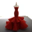 Luxe Bordeaux Tapis rouge Robe De Soirée 2023 Trompette / Sirène Bustier Sans Manches Glitter Appliques En Dentelle Train De Balayage Volants Dos Nu Robe De Ceremonie