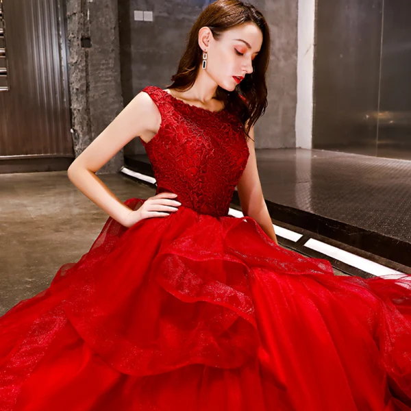 formal opera dress Plissé-Plume Purple Organza Dress – M.R DESIGN main image 1