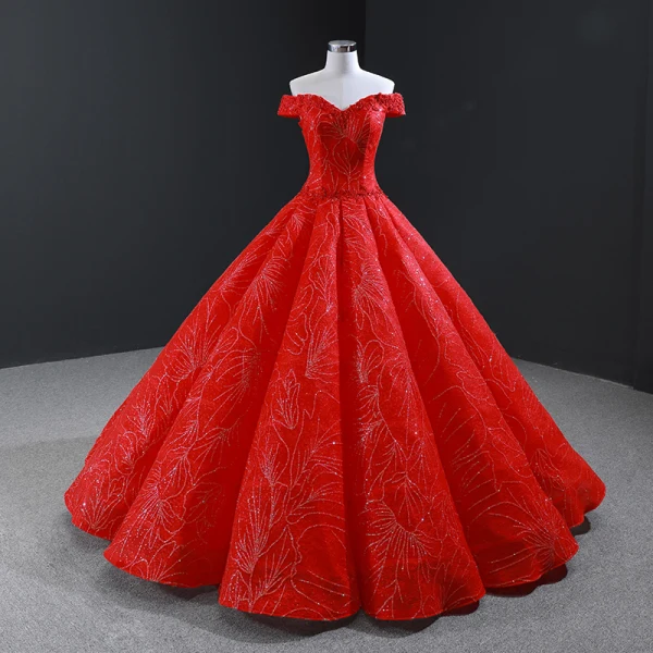 High-end Royal Blue Dancing Prom Dresses 2023 Ball Gown Off-The-Shoulder Short Sleeve Appliques Lace Beading Glitter Tulle Floor-Length / Long Ruffle Backless