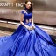 Affordable Chinese style Royal Blue Satin Evening Dresses  2019 A-Line / Princess High Neck Cap Sleeves Appliques Embroidered Floor-Length / Long Ruffle Backless Formal Dresses