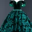 Luxury / Gorgeous Dark Green Suede Evening Dresses  2020 Ball Gown Off-The-Shoulder Short Sleeve Flower Appliques Lace Beading Sash Court Train Ruffle Backless Formal Dresses