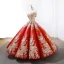 Sparkly Burgundy Sequins Dancing Prom Dresses 2023 Ball Gown Off-The-Shoulder Short Sleeve Appliques Flower Beading Floor-Length / Long Ruffle Backless