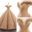 Luxe Doré Dansant Robe De Bal 2023 Robe Boule De l'épaule Transparentes Col v profond Manches Courtes Appliques En Dentelle Paillettes Longue Volants Dos Nu