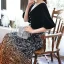 Chic / Belle Noire Dégradé De Couleur Orange Paillettes Robe De Soirée 2020 Princesse V-Cou Gonflée 1/2 Manches Longue Dos Nu Robe De Ceremonie