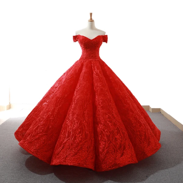 High-end White Dancing Prom Dresses 2023 Ball Gown Off-The-Shoulder Short Sleeve Best Appliques Lace Floor-Length / Long Ruffle Backless Formal Dresses