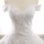 High-end White Dancing Prom Dresses 2023 Ball Gown Off-The-Shoulder Short Sleeve Best Appliques Lace Floor-Length / Long Ruffle Backless Formal Dresses