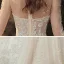 Vintage / Retro Champagne See-through Bridal Wedding Dresses 2020 Ball Gown High Neck 3/4 Sleeve Glitter Appliques Flower Chapel Train Ruffle