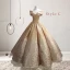 Sparkly Black Red Sequins Prom Dresses 2023 Ball Gown Off-The-Shoulder Short Sleeve Floor-Length / Long Ruffle Backless Formal Dresses