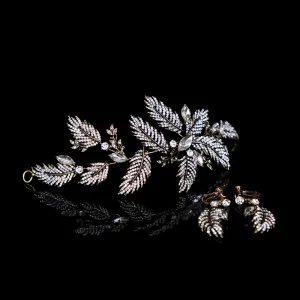 Elegant Bronse Har Tilbehor 2020 Metall Rhinestone Hodepynt Bryllups Tilbehør