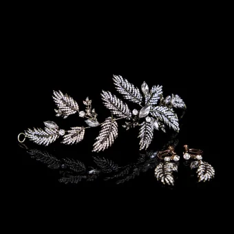 Elegant Bronze Bridal Hair Accessories 2020 Metal Rhinestone Headpieces Bridal Accessories