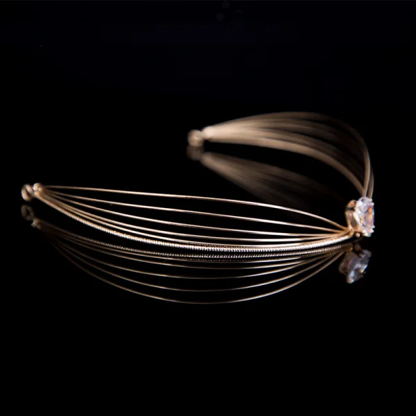 Audrey Hepburn Style Vintage / Retro Bridal Hair Accessories 2020 Alloy Rhinestone Tiara Bridal Accessories