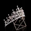 Classic Gold Bridal Hair Accessories 2020 Metal Pearl Star Rhinestone Tiara Bridal Accessories