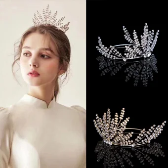 Fine Rhinestone Tiara Bryllups Tilbehør 2020 Metall Har Tilbehor