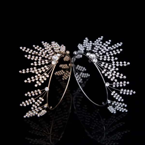 Piękne Rhinestone Tiara ślubna Akcesoria 2020 Metal Ozdoby Do Włosów Ślubne