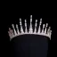 Klassisk Silver Zirkon Tiara Brud Huvudbonad 2020 Brud Tillbehör