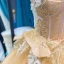 High-end Champagne Dancing Ballkjoler 2023 Ballkjole Kjæreste Uten Ermer Appliques Blonder Beading Lange Buste Ryggløse Formelle Kjoler