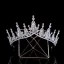 Snygga / Fina Silver Brud Huvudbonad 2020 Legering Rhinestone Tiara Brud Tillbehör