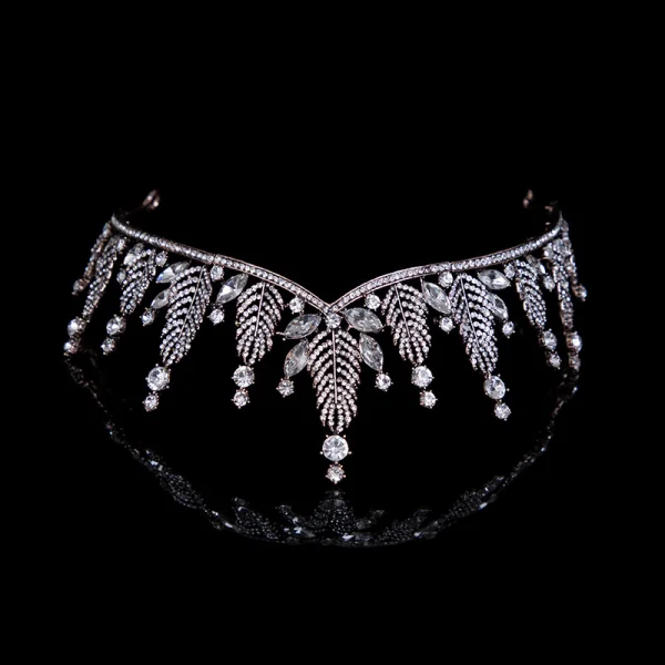 Snygga / Fina Silver Brud Huvudbonad 2020 Legering Rhinestone Tiara Brud Tillbehör