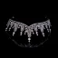Snygga / Fina Silver Brud Huvudbonad 2020 Legering Rhinestone Tiara Brud Tillbehör