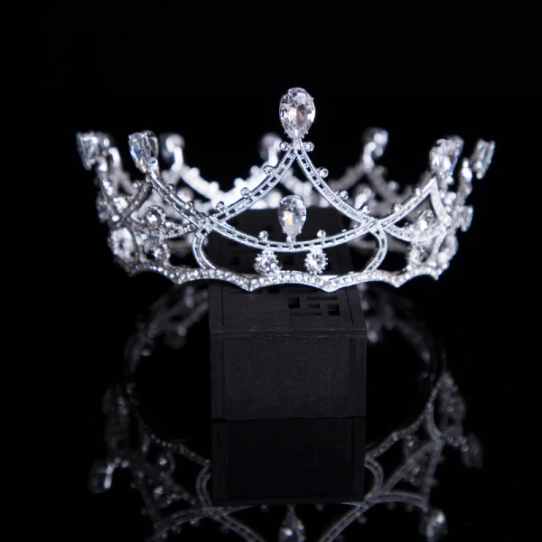 Vintage / Retro Gold Bridal Hair Accessories 2020 Metal Rhinestone Tiara Bridal Accessories