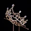 Vintage / Retro Gold Bridal Hair Accessories 2020 Metal Rhinestone Tiara Bridal Accessories