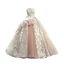 High End Weiß Brautkleider / Hochzeitskleider 2023 Ballkleid Off Shoulder Kurze Ärmel Rückenfreies Applikationen Spitze Sweep / Pinsel Zug Rüschen