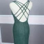 Affordable Evening Dresses  2020 Trumpet / Mermaid Shoulders Sleeveless Glitter Polyester Floor-Length / Long Ruffle Backless Formal Dresses