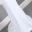 Haut de Gamme Blanche Transparentes Robe De Soirée 2020 Trompette / Sirène Encolure Dégagée Gonflée Manches Longues Perlage Train De Balayage Robe De Ceremonie