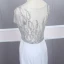 Haut de Gamme Argenté Transparentes Robe De Soirée 2020 Trompette / Sirène Encolure Dégagée Manches Courtes Perlage Train De Balayage Volants Robe De Ceremonie