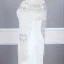 Haut de Gamme Blanche Robe De Soirée 2020 Trompette / Sirène Encolure Carrée Manches Longues Faux Diamant Perlage Gland Train De Balayage Robe De Ceremonie