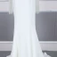 Haut de Gamme Blanche Robe De Soirée 2020 Trompette / Sirène Encolure Carrée Manches Longues Faux Diamant Perlage Gland Train De Balayage Robe De Ceremonie