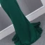 Affordable Dark Green Evening Dresses  2020 Trumpet / Mermaid Shoulders Sleeveless Beading Court Train Ruffle Backless Formal Dresses