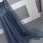 Haut de Gamme Bleu Marine Transparentes Robe De Soirée 2020 Trompette / Sirène Bretelles Spaghetti Sans Manches Perlage Plumes Détachable Watteau Train Volants Dos Nu Robe De Ceremonie