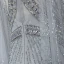 High End Silber Durchsichtige Abendkleider 2020 Meerjungfrau Rundhalsausschnitt Glockenhülsen Handgefertigt Perlenstickerei Sweep / Pinsel Zug Festliche Kleider