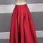 2 Piece Red Gold Satin Evening Dresses  2020 A-Line / Princess Scoop Neck Sleeveless Sequins Beading Floor-Length / Long Ruffle Backless Formal Dresses