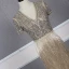Luxury / Gorgeous Gold Evening Dresses  2020 Trumpet / Mermaid Deep V-Neck Short Sleeve Sash Handmade  Beading Tassel Floor-Length / Long Ruffle Formal Dresses