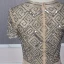 Luxury / Gorgeous Gold Evening Dresses  2020 Trumpet / Mermaid Deep V-Neck Short Sleeve Sash Handmade  Beading Tassel Floor-Length / Long Ruffle Formal Dresses