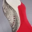 Fashion Red See-through Evening Dresses  2020 Trumpet / Mermaid Scoop Neck Sleeveless Beading Sweep Train Ruffle Formal Dresses